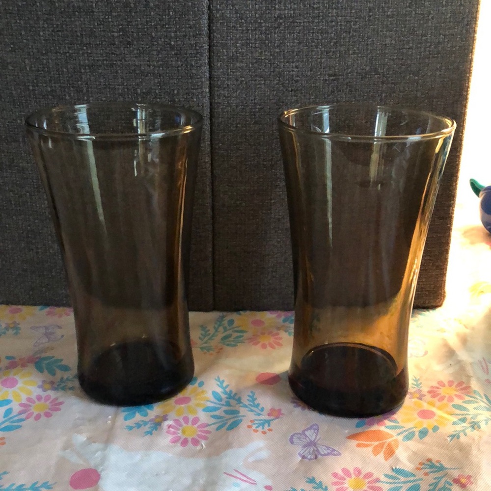 🛍️Dark Brown Glasses Set